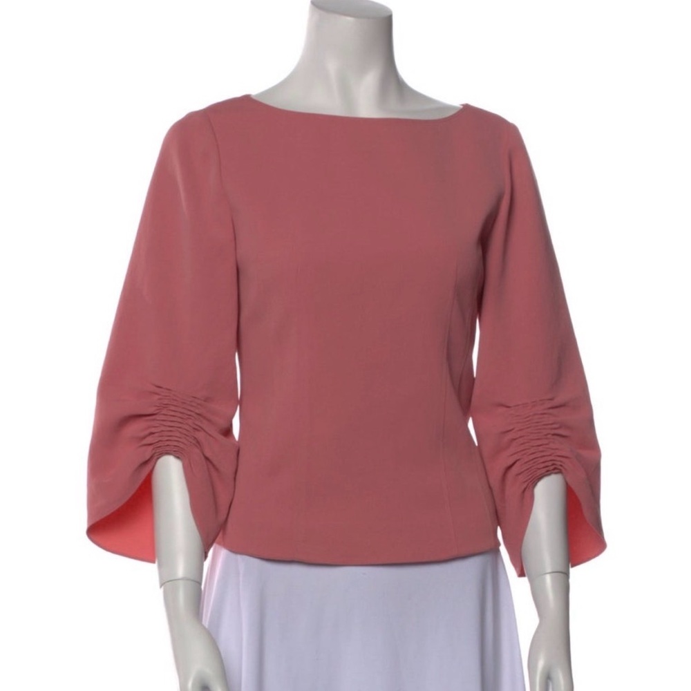 Tibi 3/4 sleeve pink blouse size 2